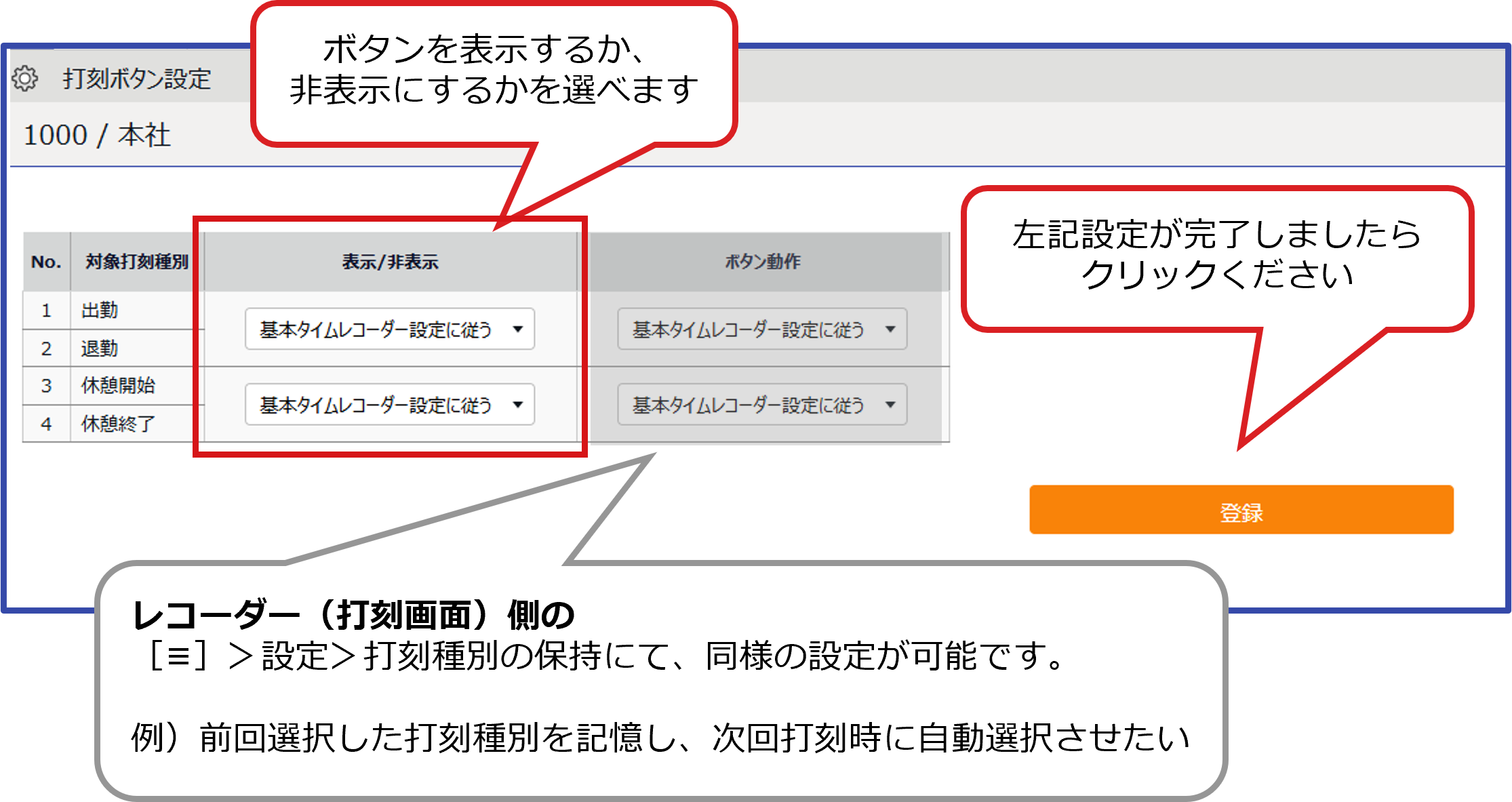 初期設定】所属別タイムレコーダー設定 ～クラウドタイムレコーダー2